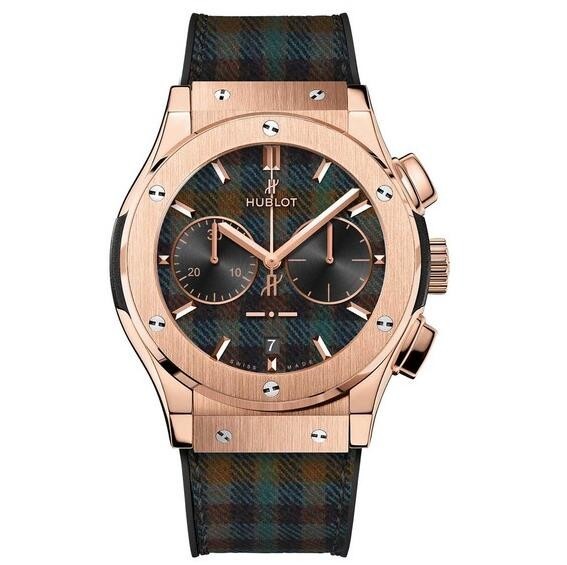 AAA Replica Hublot Classic Fusion Chronograph Italia Independent "Tartan" Watch 521.OX.2705.NR.ITI17